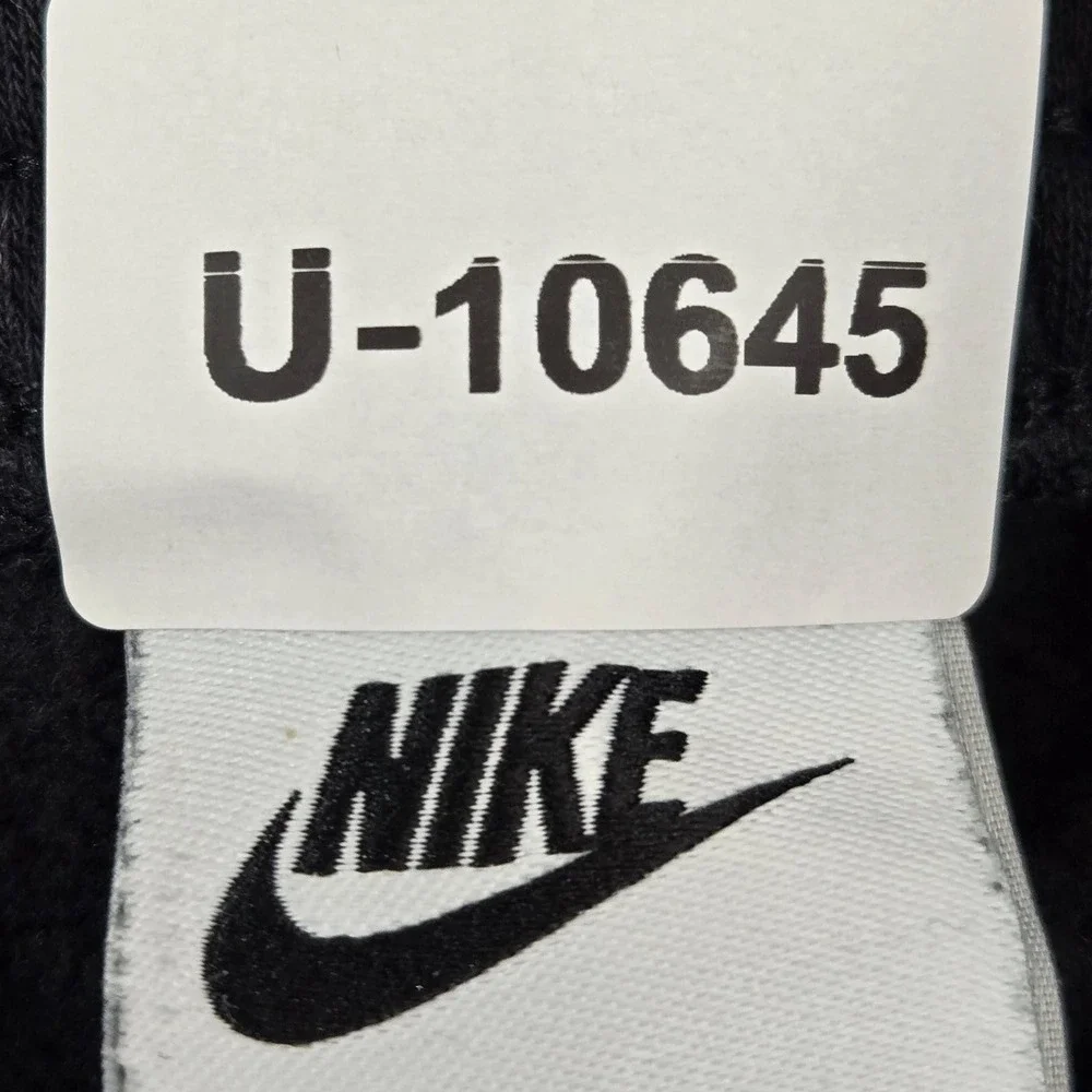Nike Men Sweatpants M Black Embroidered Cargo Pants Fleece CD3129-010‎